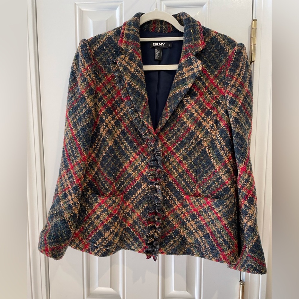 DKNY plaid jacket